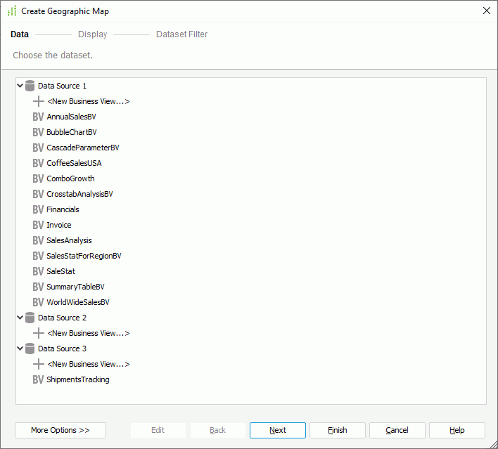 Create Geographic Map - Data